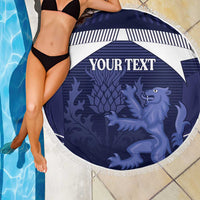 Scotland Football Custom Beach Blanket 2026 Come On Scottish Dragon Thistle - Wonder Print Shop