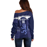 Scotland Football Custom Off Shoulder Sweater 2026 Come On Scottish Dragon Thistle - Wonder Print Shop