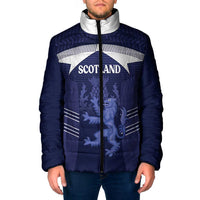 Scotland Football Custom Padded Jacket 2026 Come On Scottish Dragon Thistle - Wonder Print Shop
