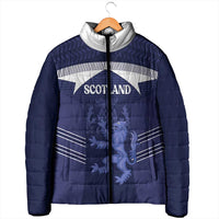 Scotland Football Custom Padded Jacket 2026 Come On Scottish Dragon Thistle - Wonder Print Shop