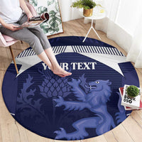 Scotland Football Custom Round Carpet 2026 Come On Scottish Dragon Thistle - Wonder Print Shop