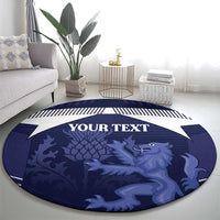Scotland Football Custom Round Carpet 2026 Come On Scottish Dragon Thistle - Wonder Print Shop