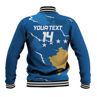 Custom Kosovo Football Baseball Jacket Come On Dardanet