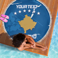 Custom Kosovo Football Beach Blanket Come On Dardanet