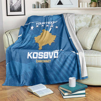 Custom Kosovo Football Blanket Come On Dardanet