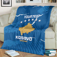 Custom Kosovo Football Blanket Come On Dardanet