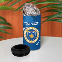 Custom Kosovo Football 4 in 1 Can Cooler Tumbler Come On Dardanet