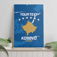 Custom Kosovo Football Canvas Wall Art Come On Dardanet