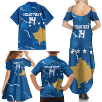 Custom Kosovo Football Family Matching Summer Maxi Dress and Hawaiian Shirt Come On Dardanet