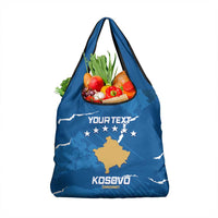 Custom Kosovo Football Grocery Bag Come On Dardanet