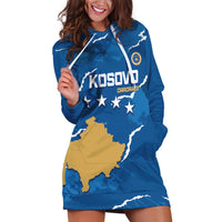 Custom Kosovo Football Hoodie Dress Come On Dardanet