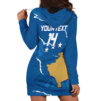 Custom Kosovo Football Hoodie Dress Come On Dardanet