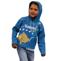 Custom Kosovo Football Kid Hoodie Come On Dardanet