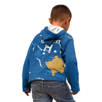 Custom Kosovo Football Kid Hoodie Come On Dardanet
