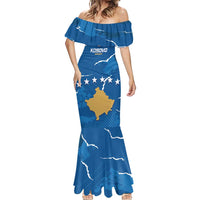 Custom Kosovo Football Mermaid Dress Come On Dardanet
