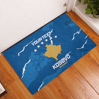 Custom Kosovo Football Rubber Doormat Come On Dardanet