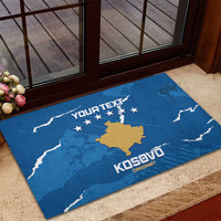 Custom Kosovo Football Rubber Doormat Come On Dardanet