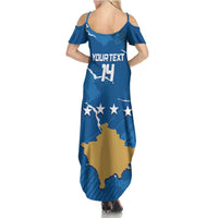 Custom Kosovo Football Summer Maxi Dress Come On Dardanet