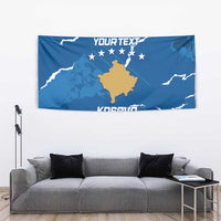 Custom Kosovo Football Tapestry Come On Dardanet