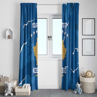 Custom Kosovo Football Window Curtain Come On Dardanet