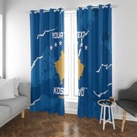Custom Kosovo Football Window Curtain Come On Dardanet