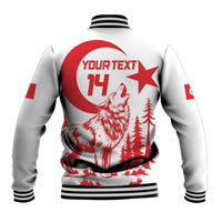 Custom Turkey Football Baseball Jacket Turkyie Wolf With Crescent-Stars