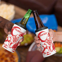 Custom Turkey Football 4 in 1 Can Cooler Tumbler Turkyie Wolf With Crescent-Stars