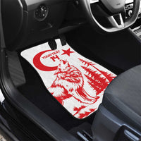 Custom Turkey Football Car Mats Turkyie Wolf With Crescent-Stars