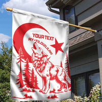 Custom Turkey Football Garden Flag Turkyie Wolf With Crescent-Stars
