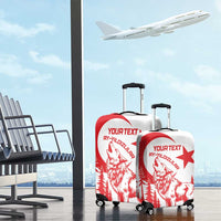 Custom Turkey Football Luggage Cover Turkyie Wolf With Crescent-Stars