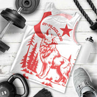 Custom Turkey Football Men Tank Top Turkyie Wolf With Crescent-Stars