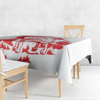 Custom Turkey Football Tablecloth Turkyie Wolf With Crescent-Stars