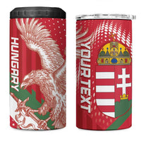 Custom Hungary Football 4 in 1 Can Cooler Tumbler Come On Magyarok