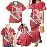 Custom Hungary Football Family Matching Mermaid Dress and Hawaiian Shirt Come On Magyarok