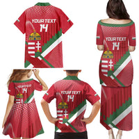 Custom Hungary Football Family Matching Puletasi and Hawaiian Shirt Come On Magyarok