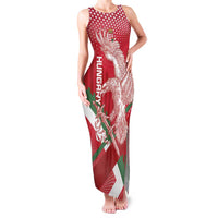 Custom Hungary Football Family Matching Tank Maxi Dress and Hawaiian Shirt Come On Magyarok