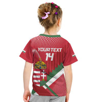 Custom Hungary Football Kid T Shirt Come On Magyarok