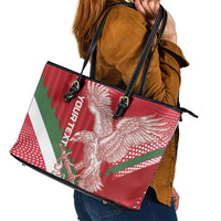 Custom Hungary Football Leather Tote Bag Come On Magyarok
