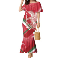Custom Hungary Football Mermaid Dress Come On Magyarok