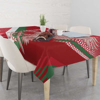 Custom Hungary Football Tablecloth Come On Magyarok