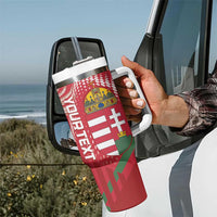 Custom Hungary Football Tumbler With Handle Come On Magyarok