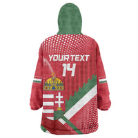 Custom Hungary Football Wearable Blanket Hoodie Come On Magyarok