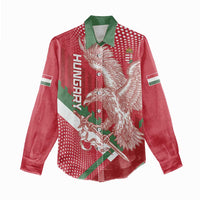 Custom Hungary Football Women Casual Shirt Come On Magyarok