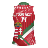 Custom Hungary Football Women Sleeveless Polo Shirt Come On Magyarok