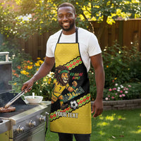 Jamaica 2026 Football Custom Apron Go Reggae Boyz Rasta Lion Sporty