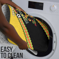 Jamaica 2026 Football Custom Bathroom Set Go Reggae Boyz Rasta Lion Sporty