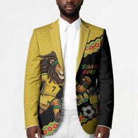 Jamaica 2026 Football Custom Blazer Go Reggae Boyz Rasta Lion Sporty