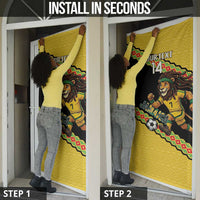 Jamaica 2026 Football Custom Door Cover Go Reggae Boyz Rasta Lion Sporty
