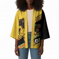 Jamaica 2026 Football Custom Kimono Go Reggae Boyz Rasta Lion Sporty
