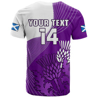 Custom Scotland Rugby T Shirt Thistle Unique Go Scottish Purple Version - Wonder Print Shop